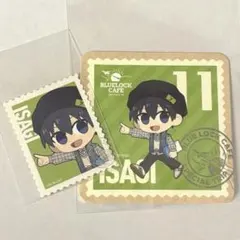 ブルーロックカフェ SPECIAL TRIP切手風コースター＆ステッカー 潔世一