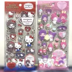 モンチッチ ハローキティ マイメロ クロミ クリアキャンディシール 2枚