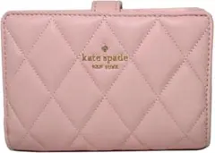 kate spade 二つ折り財布 ピンク キルティング
