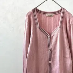maison de Roem カーディガン リブニット 長袖 Vネック シンプル