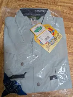 AITOZ 長袖ワークシャツ LLサイズ アースグリーン