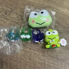 【はぴだんぶい】クリアリング けろっぴぬいぐるみバッジのセット