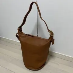 オールドコーチ 9085ブラウン バケット ショルダーバッグ