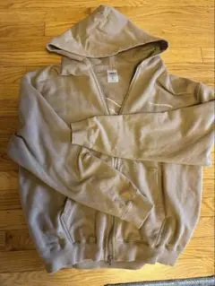 LÝFT ジップアップパーカー ベージュ Lサイズ