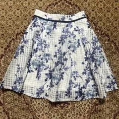 ページボーイ ミニスカート 花柄 チェック レディースのサムネイル