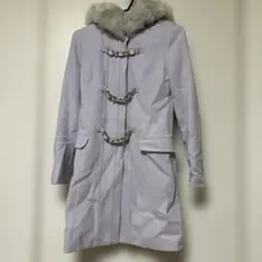 美品 Rady ファー付き 薄紫 ロングコート S レディ アウター