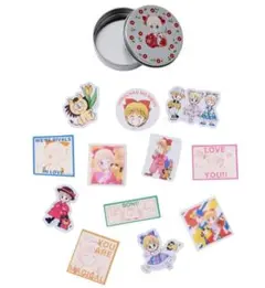 【新品未使用】3coins りぼん 70th 缶入りステッカー 姫ちゃんのリボン