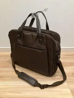 極美品✨】ゴルチエ ビジネスバッグ ブリーフケース ナイロン ブラウン