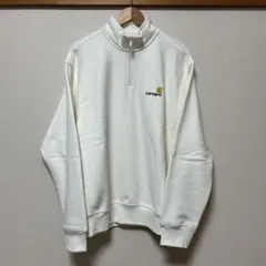 Carhartt ハーフジップスウェット L ホワイト