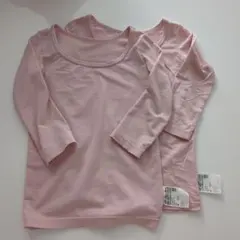 UNIQLO HEATTECH ピンク 長袖シャツ 80