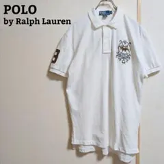 古着 Ralph Lauren ラルフローレン 半袖 ポロシャツ ホワイト Ｍ