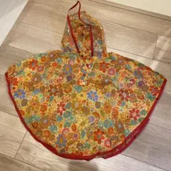 レインコート花柄ポンチョ サイズ90