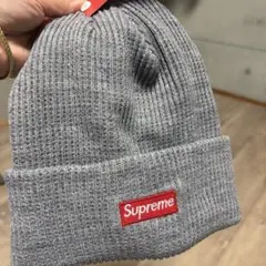 Supreme ‼️グレー ニット帽 ‼️新品タグ付き