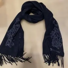mila schon ミラショーン 刺繍 マフラー ブラック