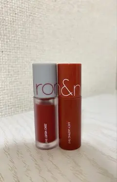 【未使用】rom&nd ミニリップティント2つセット