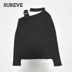 ワンショルダーリブトップス L チョーカー 黒 ブラック モード 大人きれいめ