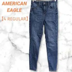 古着　AMERICAN EAGLE　スキニーデニム　【4R】　ブルー　ストレッチ
