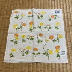 【24cm×24cm】和たおる HAMAMONYO コスモス ハンカチ 日本製