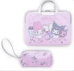 マイメロディ&クロミ マルチケース エンジェルポーチ付き