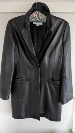Calvin Klein レザージャケット ブラック PS