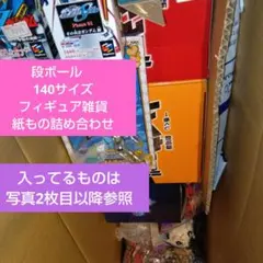 【ジャンク】特価品！フィギュア雑貨カード紙物詰め合わせ 段ボール約140サイズ