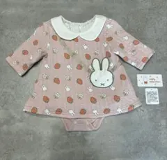 miffy ミッフィーいちご柄のワンピース 70cm