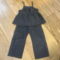 デビロック ダークデニム タンクトップとパンツセット 120cm セットアップ