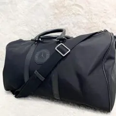 美品 ハンティングワールド メルセデスベンツ ボストンバッグ 2way 黒 A4