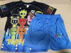 新品　スプランキー　カラフルキャラクターTシャツとショートパンツセットアップ