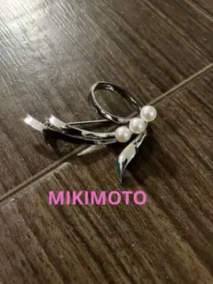 MIKIMOTO ミキモト パールブローチ ピンクホワイト 愛子さま リボン