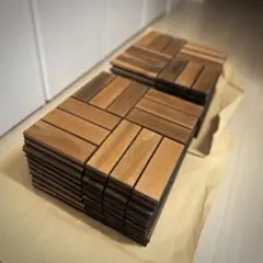 이케아 러넨 루넨 우드 데크 패널 (18개)