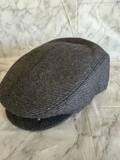 新品 ハンチング帽 ダークグレー メンズ