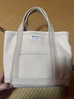 ORCIVAL オーシバル キャンバス トートバッグ 生成り✖️グリーン S 