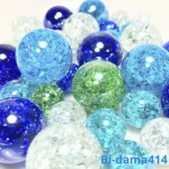 クラックビー玉　大4個　小14個