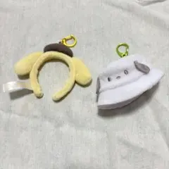 サンリオ　ポムポムプリン　ポチャッコ　バケットハット　カチューシャ