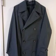 GU　ダブルブレスト トレンチコート　ネイビー