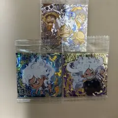 ワンピース　シール　ウエハース　ルフィ 3種