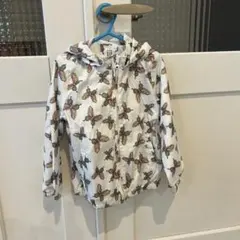 GAP KIDS 蝶柄フード付きジップアップパーカー