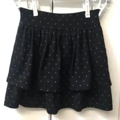 ＊美品＊UNIQLO＊Ｓ＊水玉ティアードミニスカート＊