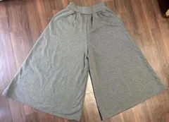 裏起毛 ガウチョパンツ