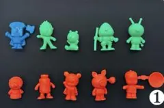 アンパンマン消しゴム人形10個　レトロ 超希少】1989年発売 当時物 アンパンマンのあつめてあそぼうすごろく