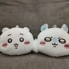 ちいかわ　ぬいぐるみパスケースポーチ　2種セット　モモンガ　ちいかわ