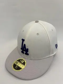 【NEW ERA】ロサンゼルス・ドジャース　キャップ ホワイト　グレー