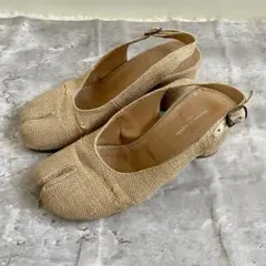 メゾンマルジェラ タビ バッグスリング パンプス 37 23.5