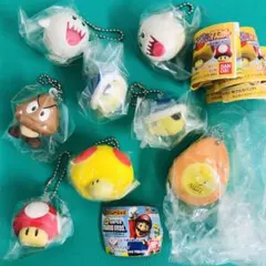 スーパーマリオブラザーズ ふにゅふにゅマスコット5種7個+1個 全8個セット