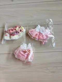 【在庫処分セール】着せ替え用ドール服3点セット