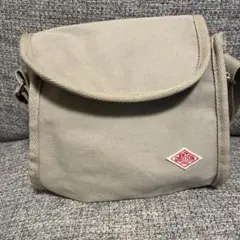 DANTON ベージュ フラップショルダーバッグ