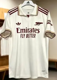 最後 L アーセナル 白長袖 ユニフォーム サッカー ワールドカップ 