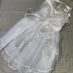 犬用　ドレス　白