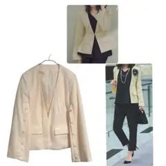 ルイルエブティック ノーカラージャケット